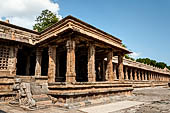 The great Chola temples of Tamil Nadu - The Airavatesvara temple of Darasuram. The prakara-wall surrounding the temple. 